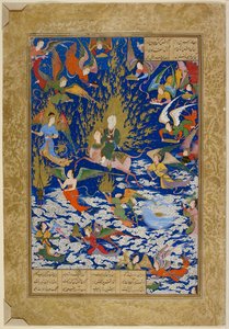 Aufstieg des Propheten Muhammad in den Himmel von Aqa Mirak