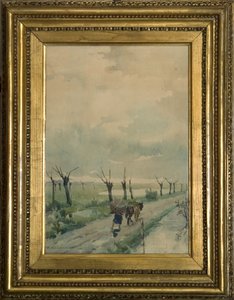 Landschaft mit Personen 1918-19
