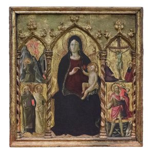 Madonna und Kind auf dem Thron, ca. 1420-22 von Arcangelo di Cola da Camerino