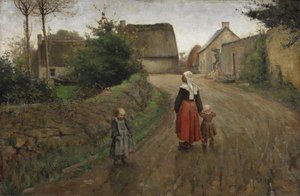 Straße in Pont-Aven