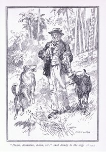 Runter Romulus, runter, sagte Ready zum Hund