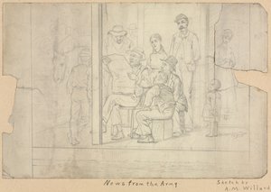 Skizze - Nachrichten von der Armee von Archibald Willard