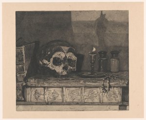 Stillleben mit Schädel von Arend Hendriks (signed by artist)