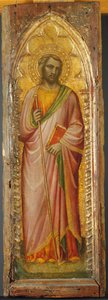 Ein Heiliger, möglicherweise Jakobus der Ältere, 1384-85