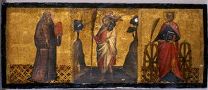 St. Benedikt, St. Christophorus und St. Katharina von Aretino Luca Spinello or Spinelli