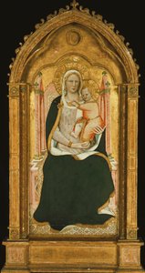 Die Madonna und das Kind auf dem Thron