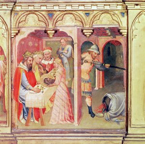 Das Martyrium des Hl. Johannes des Täufers, Predella-Panel von St. Nemesius und St. Johannes der Täufer