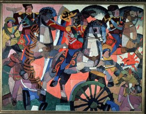 Schlacht des Sieges (Victory battle). von Aristarkh Vasilievic Lentulov