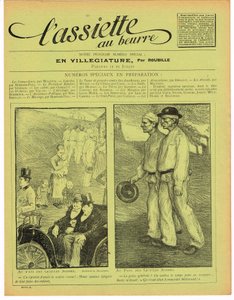 Titelblatt von „The Butter Plate“, Satirical in Colors von Aristide Delannoy