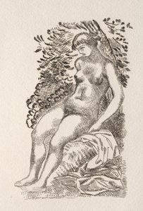 Illustration zu einem Gedicht von Pierre de Ronsard von Aristide Maillol