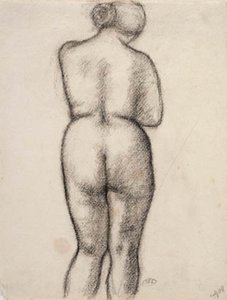 Weibliches Modell von hinten gesehen von Aristide Maillol