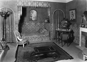 Schlafzimmer von Jeanne Lanvin (1867-1946) ca. 1920-25 von Armand Albert Rateau