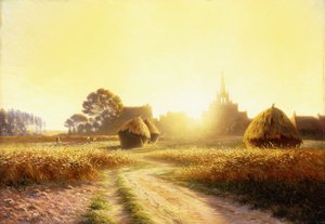 Sonnenuntergang in der Champagne, 1902 von Armand Guery