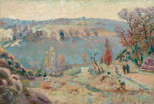 Tal der Sédelle bei Pont Charraud: Weißer Frost