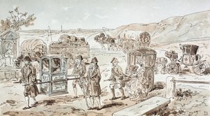 Beispiele für Transportmittel des 18. Jahrhunderts, 1886 von Armand Jean Heins