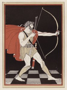 Odysseus spannt seinen Bogen von Armand Joseph Bonamy