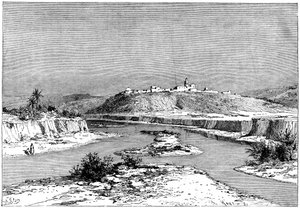 Die Mejerda bei Slugia, oberhalb von Mejez-el-Bad, ca. 1890