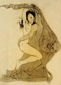 Illustration aus Les Fleurs du Mal, Gedichte von Charles Baudelaire, 1899