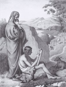 Giotto und Cimabue, aus L