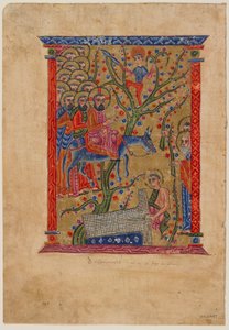 Folio aus einem armenischen Manuskript: Der Einzug in Jerusalem, ca. 1500 von Armenian School