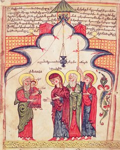 Darstellung im Tempel aus einem Evangelium, ca. 1200