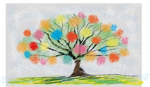 Farbiger Baum von Armin Mumper