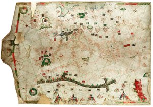 Eine Mittelmeerkarte, die den Nordost-Atlantik zeigt