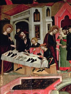Der heilige Markus heilt die Hand des Schusters Anianus (Detail) von Arnau Bassa