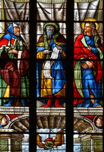 Jakob, Jonas und der Heilige Markus - Glasfenster in der Kapelle der Heiligen Anna, Arnaud de Moles (1470-1520) vollendet 1513 - Kathedrale Sainte Marie d