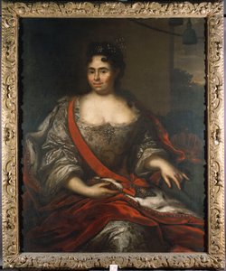 Porträt von Königin Katharina I. von Russland, 1717