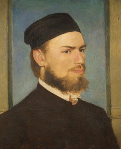 Porträt des Malers Franz von Lenbach, 1862 von Arnold Böcklin