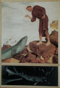 Heiliger Antonius predigt den Fischen