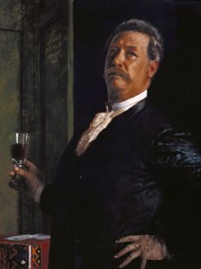 Selbstporträt mit dem Weinglas, 1885