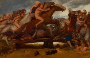 Die Schlacht auf der Brücke, 1889 von Arnold Böcklin
