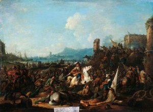 Die Belagerung von La Rochelle im Oktober 1628 von Arnold Frans Rubens