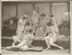 Isadora Duncan und Gruppe