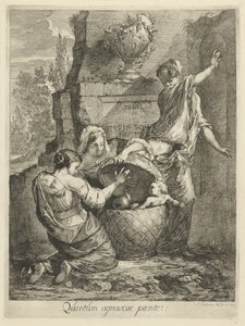 Erichthonius gefunden von den drei Töchtern des Cecrops von Arnold Houbraken