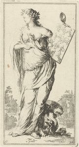 Personifikation der Zeit (Titel auf Objekt) Einundvierzig verschiedene Sinnbilder (Serientitel) von Arnold Houbraken