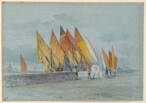 Entlang eines Kanals von Arnold William Brunner
