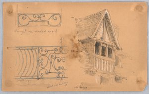 Architektonische Details in Lisieux