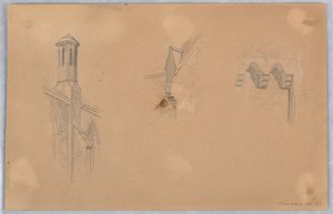 Architektonische Details von der Kirche in Brookline
