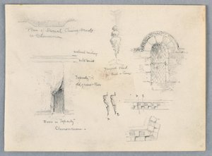 Architektonische Skizzen von Chenonceaux von Arnold William Brunner