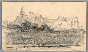 Château des Papes, Avignon von Arnold William Brunner