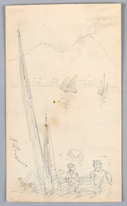 Letzter Blick auf den Vesuv von Arnold William Brunner