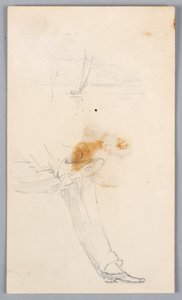 Skizze von gekreuzten Beinen von Arnold William Brunner