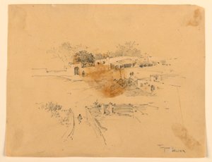 Platz in Tanger von Arnold William Brunner