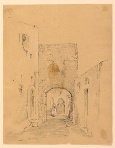 Straße in Tanger von Arnold William Brunner