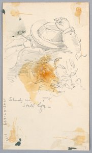 Studie mit Stillleben von Arnold William Brunner