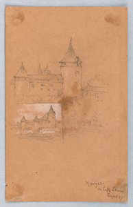 Zwei Skizzen von Morges, Genfersee von Arnold William Brunner