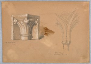 Zwei Studien von architektonischen Details von Arnold William Brunner